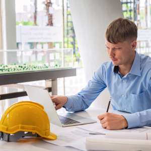 Enginner plans marketing strategies for business