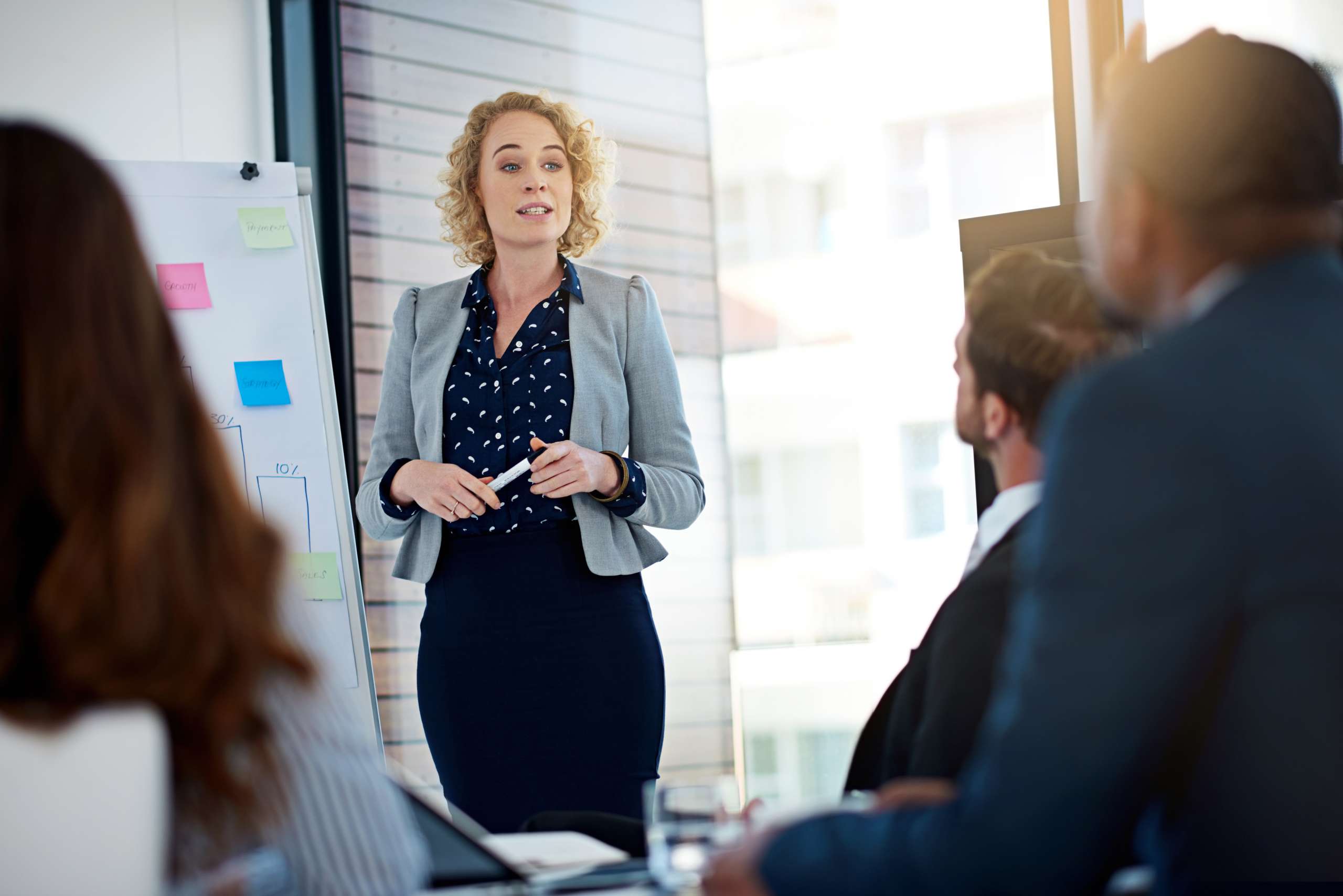 Consultant consulting in the boardroom