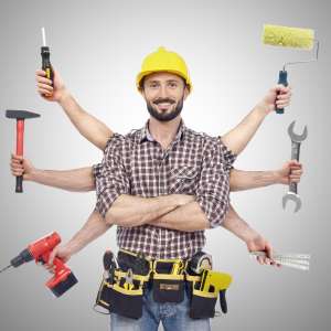 Handyman with tools
