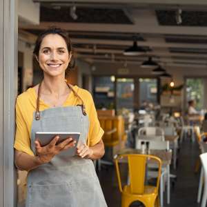 A restaurant owner