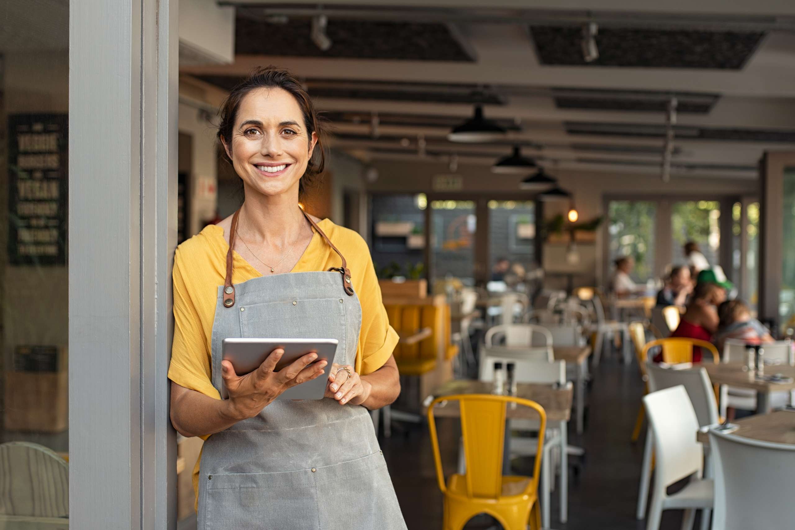 A restaurant owner