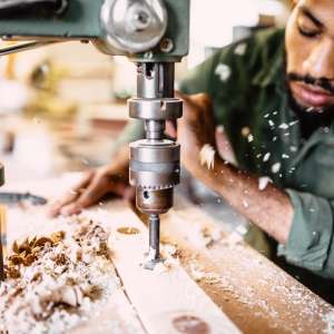 Carpenter at work