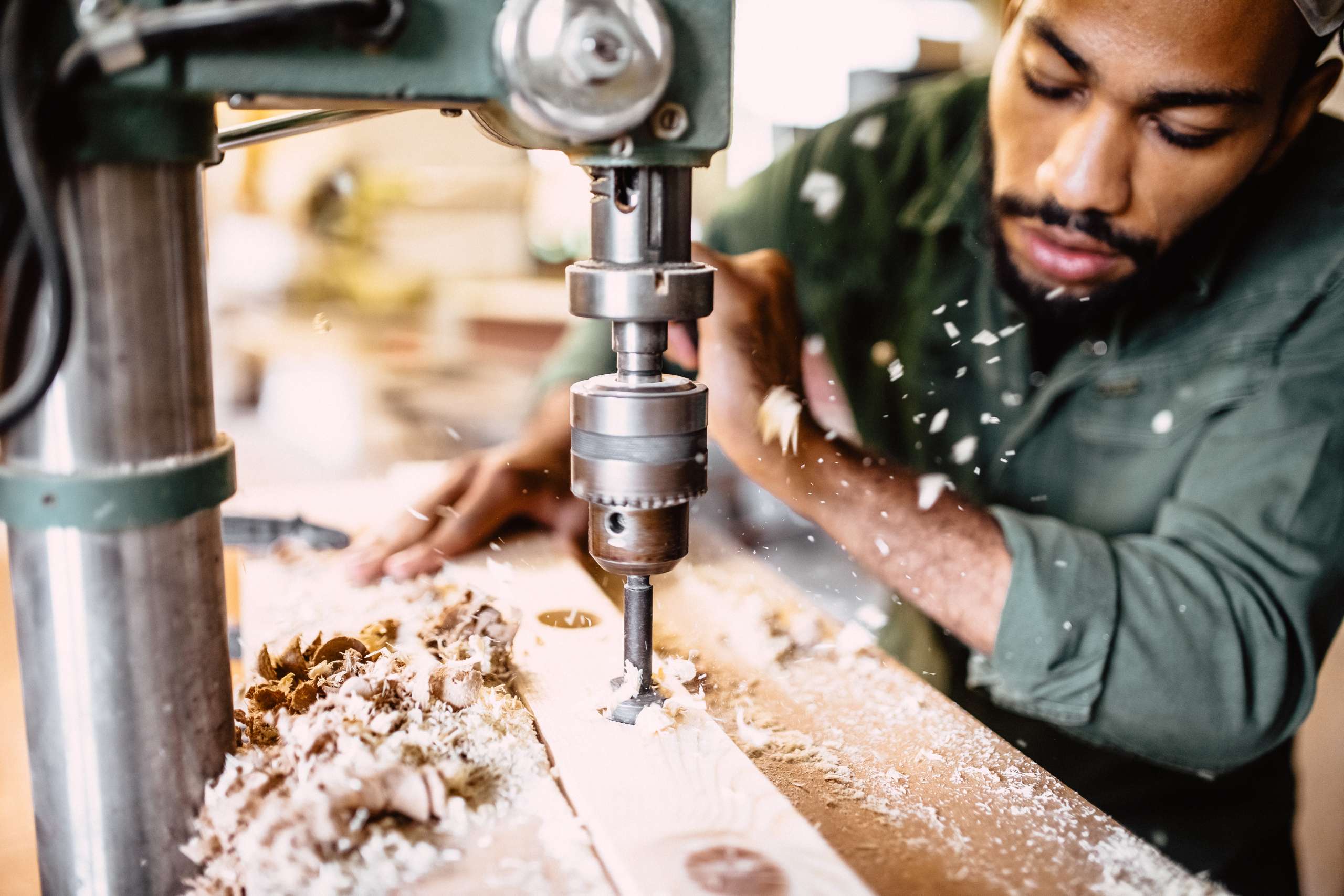 Carpenter at work