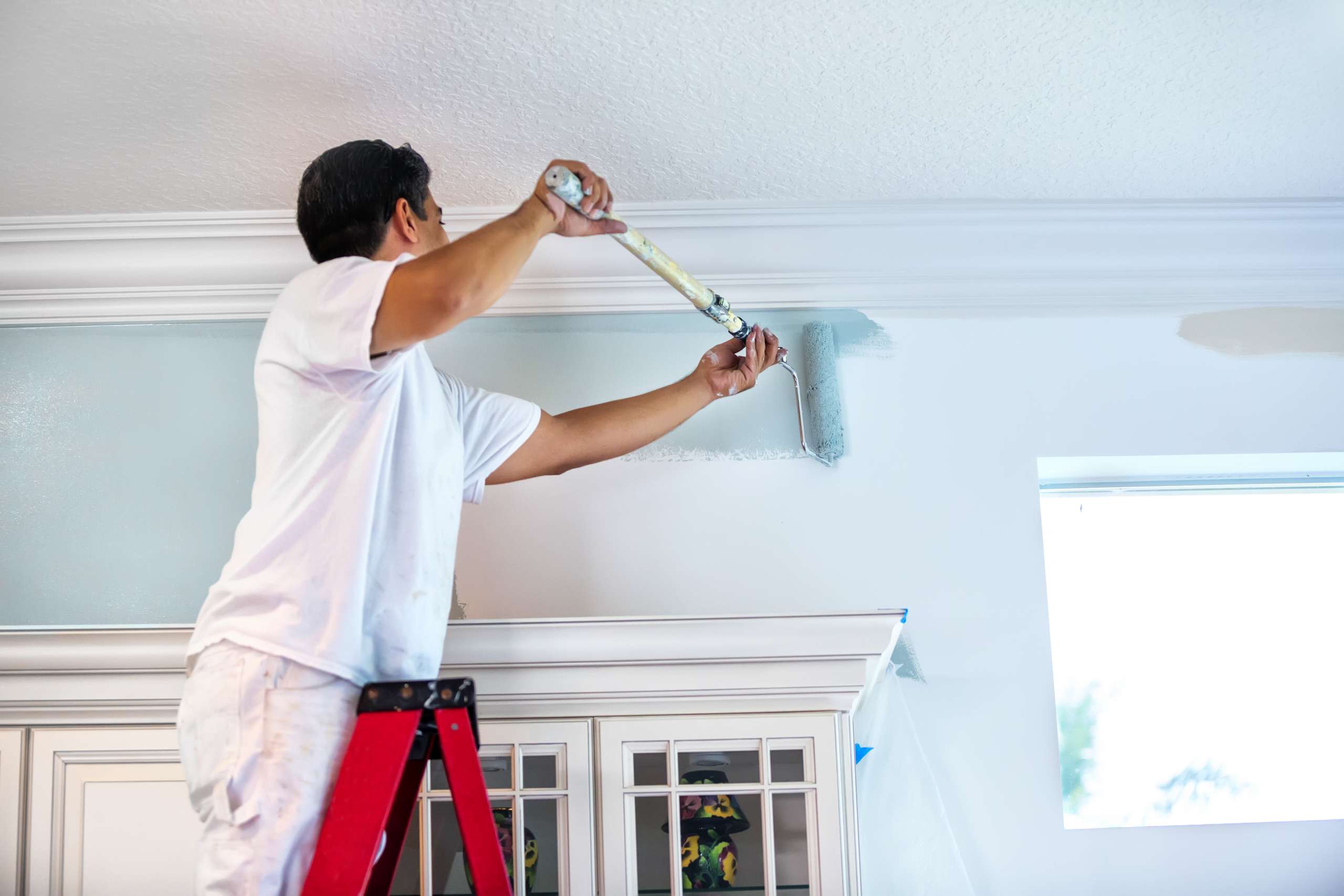 House painter painting residential home interior