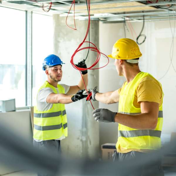 Electricians working on Site