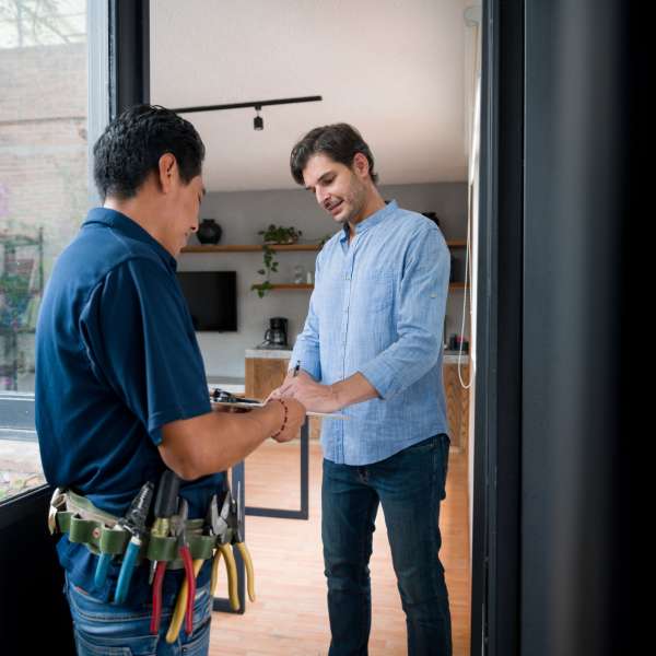 Electrician and signing a report a home