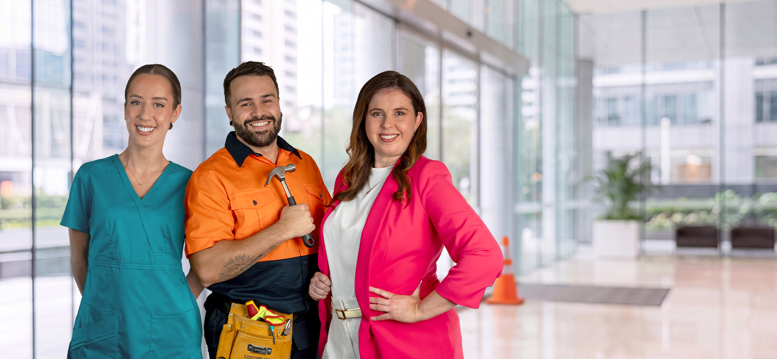 Home care, contractor and professional together