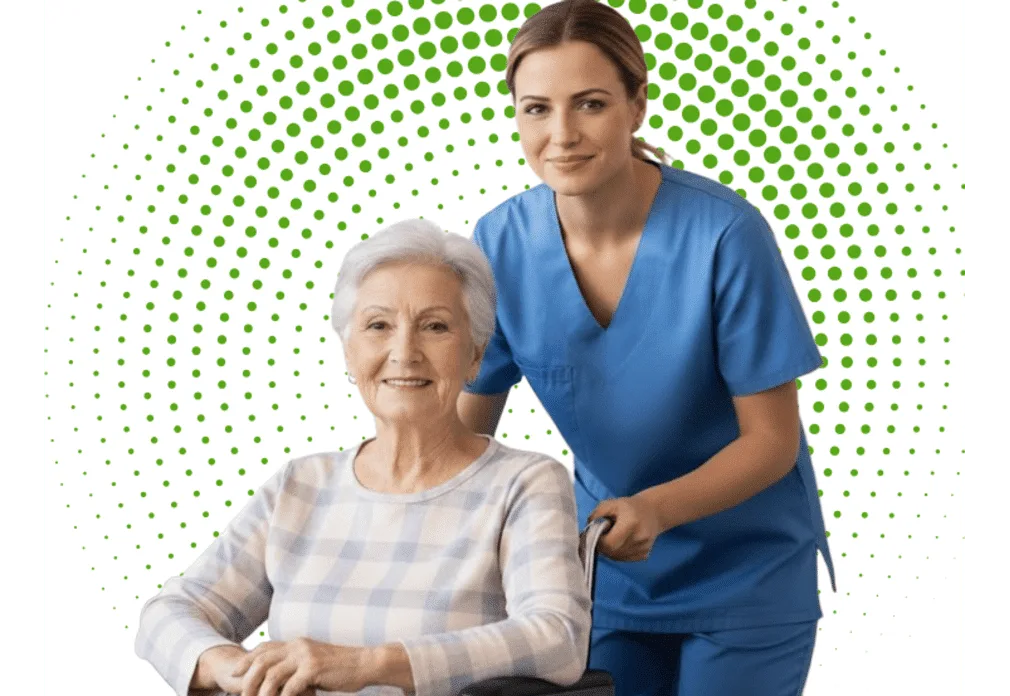 Home Health Aide with a senior patient