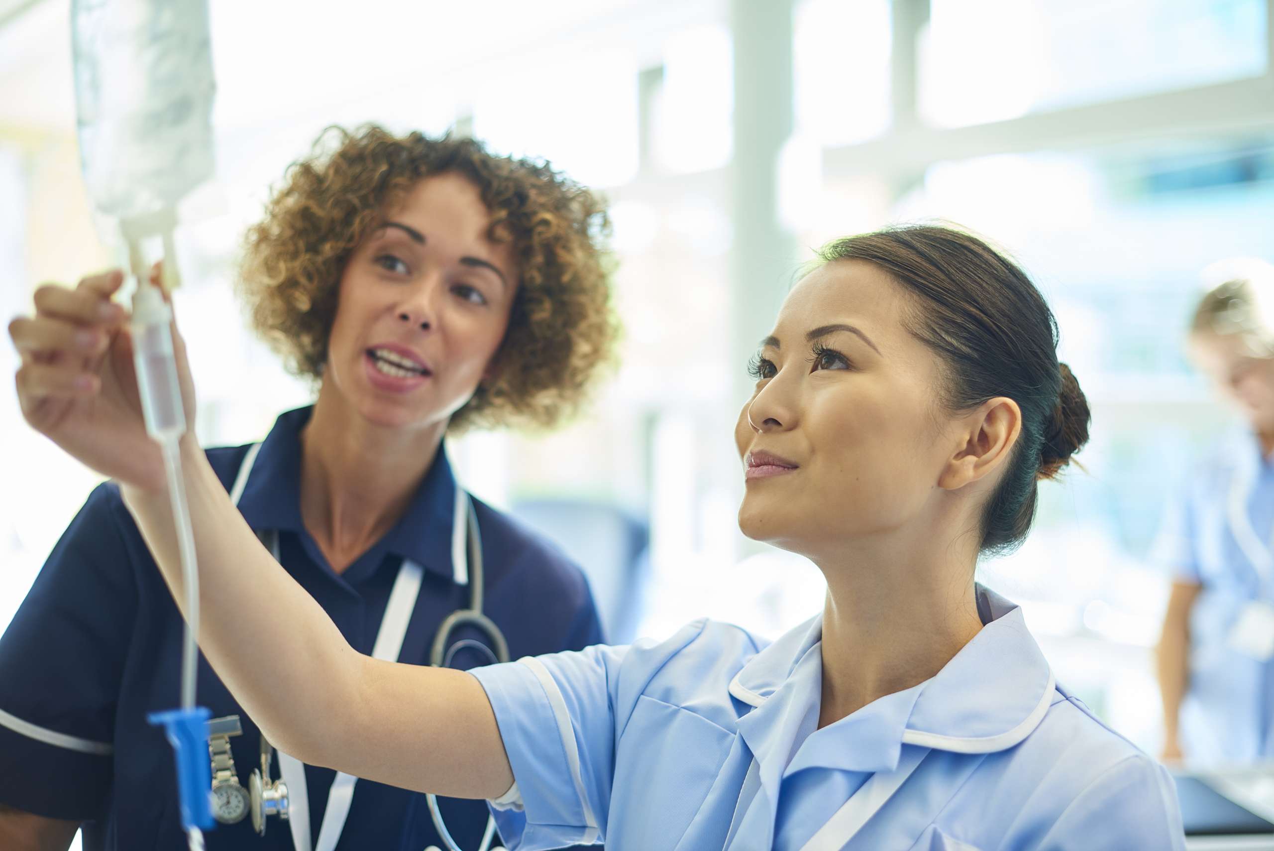Two nurses working
